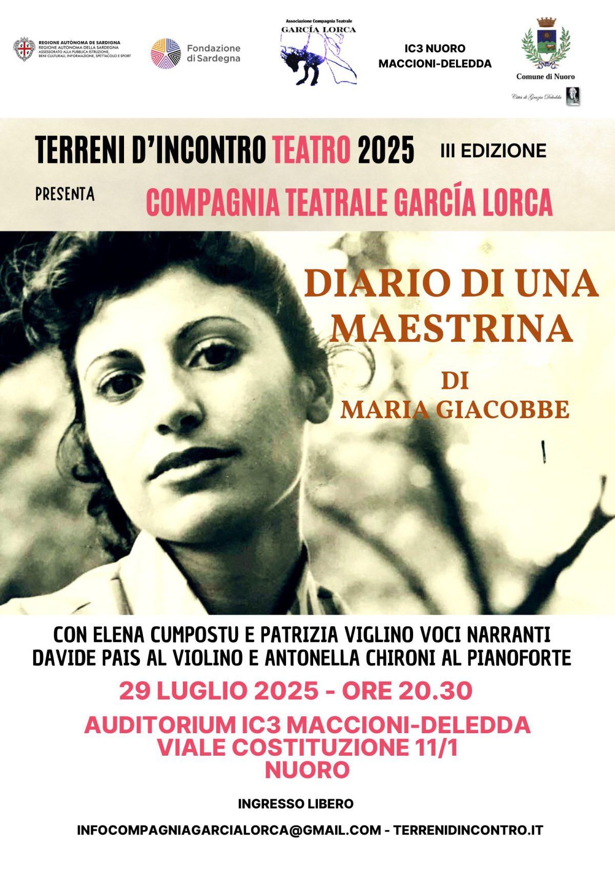 29/07/2025: Diario di una maestrina della Compagnia Teatrale García Lorca