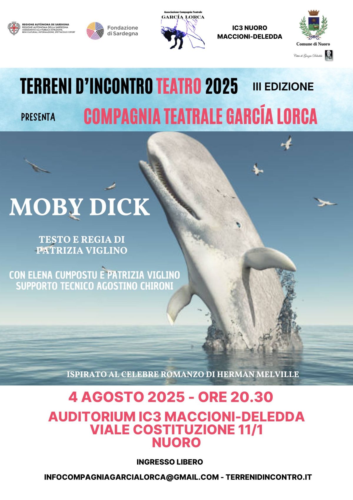 4/08/2025 “Moby Dick” della Compagnia Teatrale García Lorca