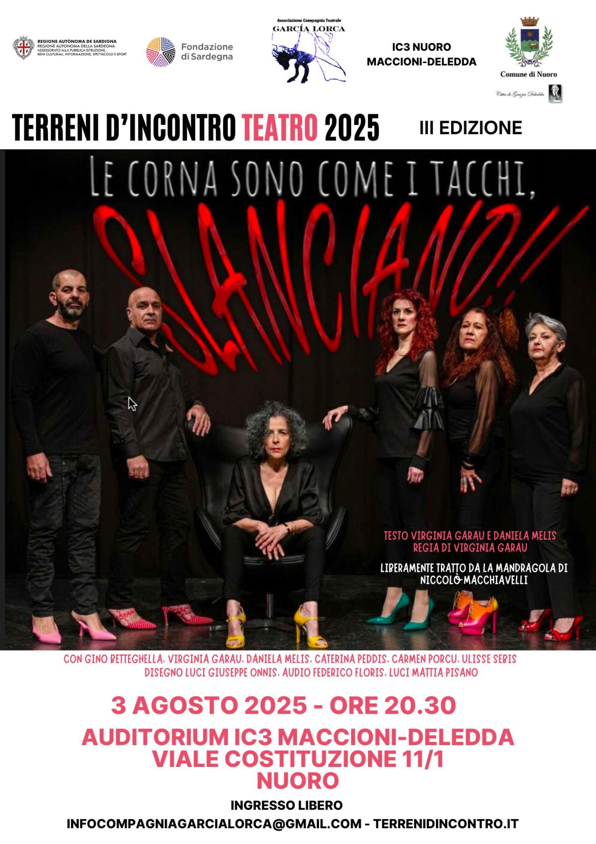 03/08/2025 “Le corna sono come i tacchi, slanciano!!” di Tragodia Teatro